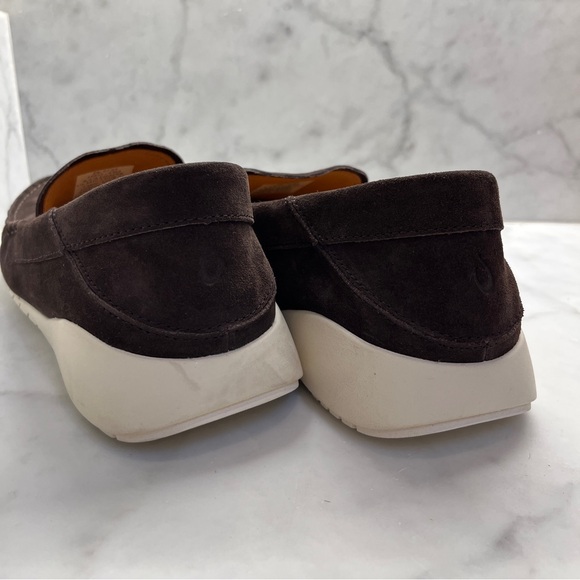 OluKai Ka’a Dark Brown Suede Loafers size 10.5 main image 4